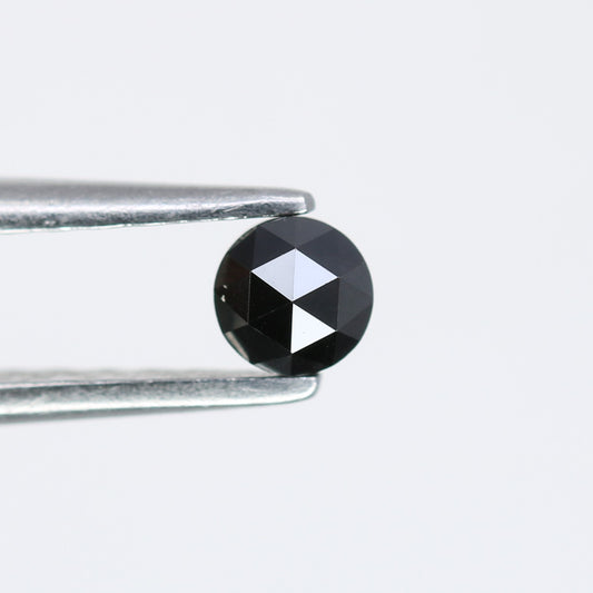0.20 CT Round Rose Cut Black Diamond – Perfect for Engagement Rings, Necklaces, Promise Rings, Earrings & Anniversary Gifts - JayKrishna Diamond