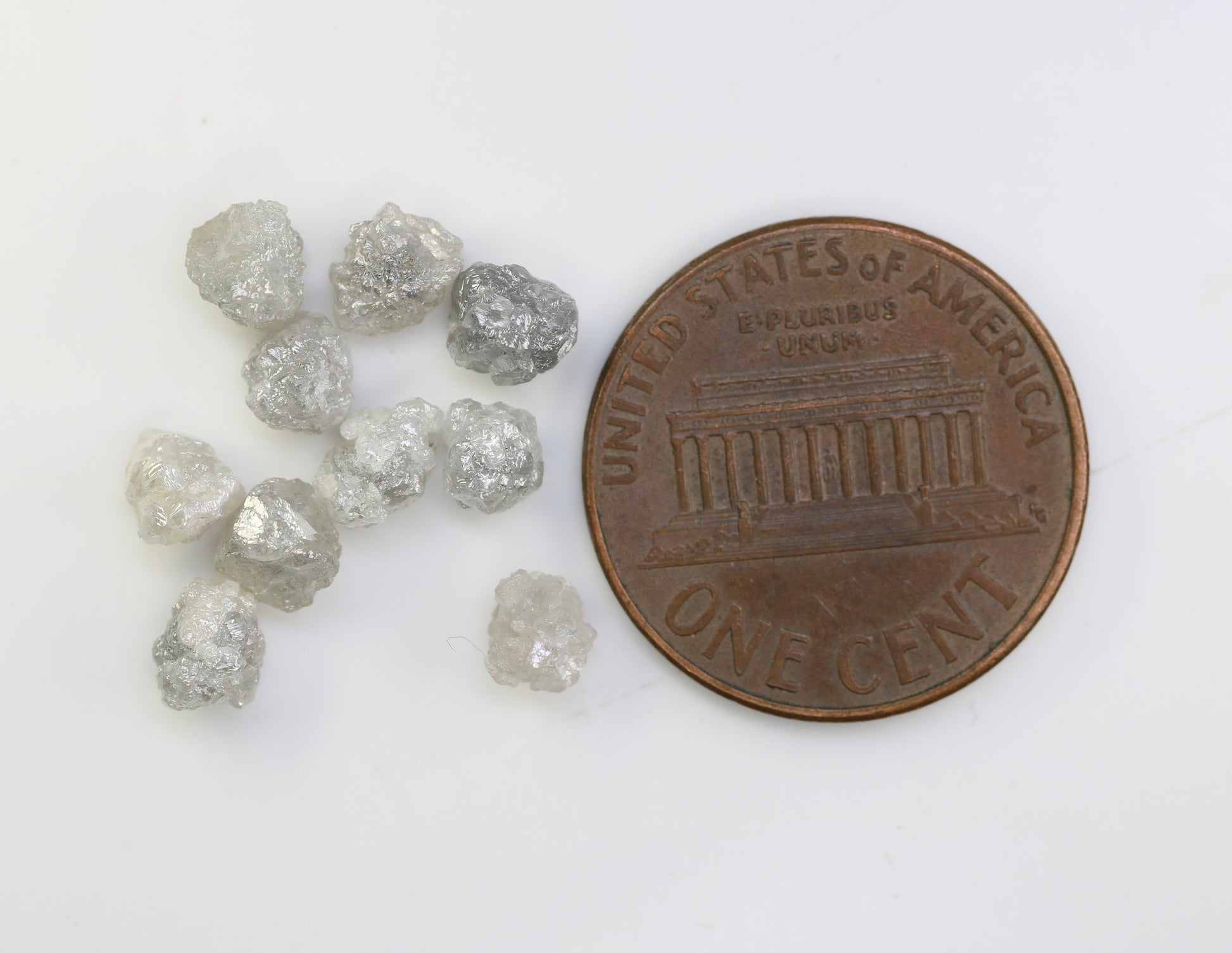5.84 CT Grey  Rough Irregular Cut Diamond For Engagement Ring - JayKrishna Diamond