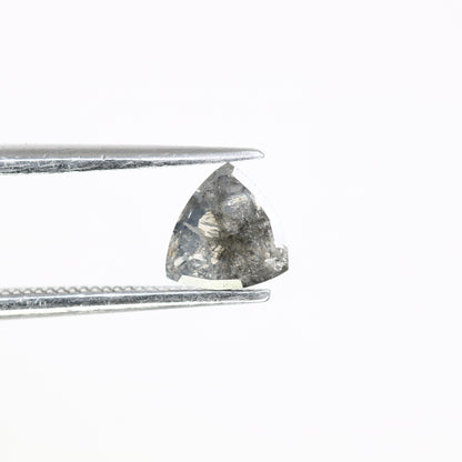 0.62 CT Triangle Shape Salt and Pepper Diamond (5.90 MM) for a Distinctive Promise Ring: Elegant Gemstone Jewelry Piece - JayKrishna Diamond