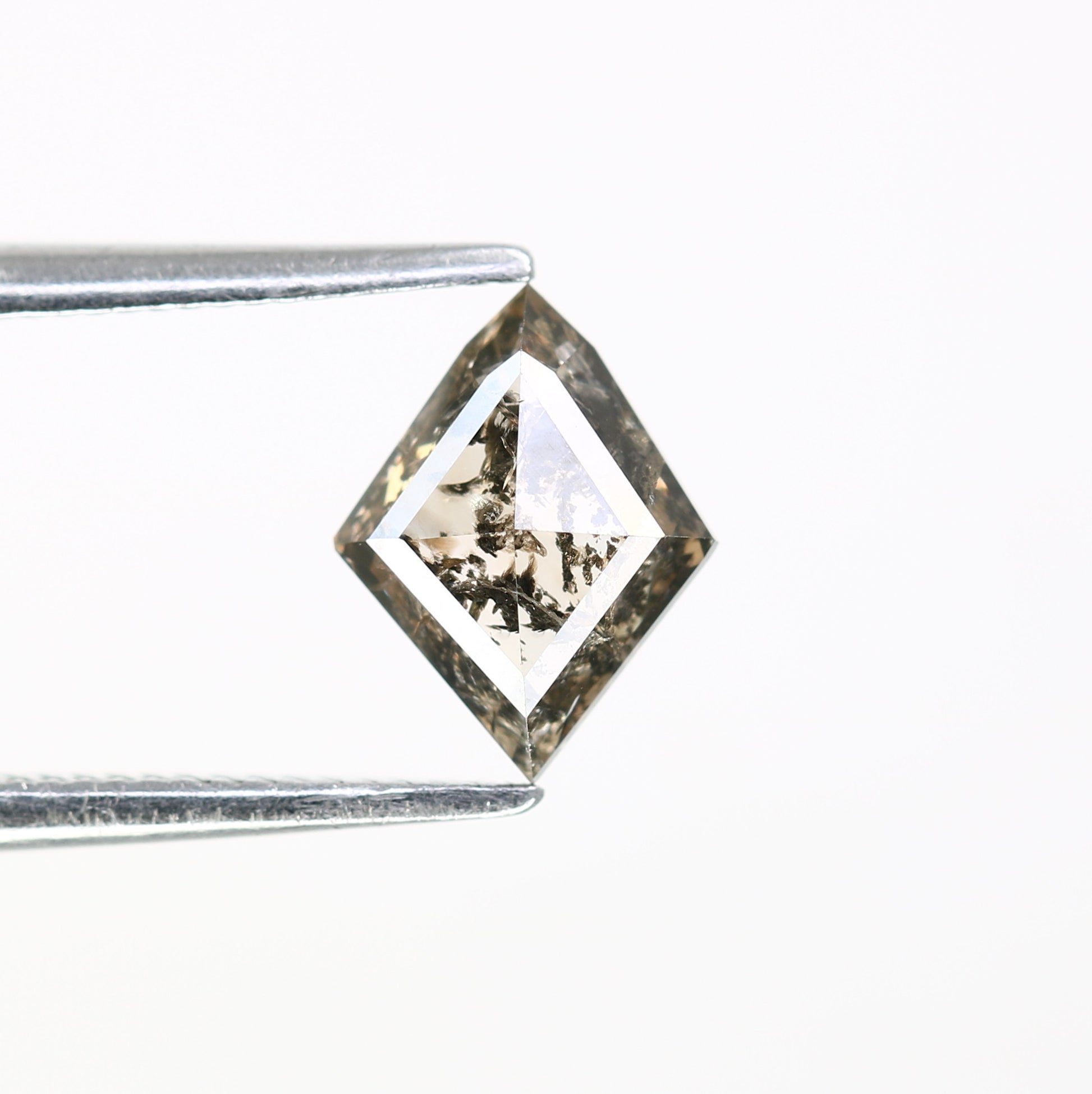 0.68 CT Polished Kite Shape Salt and Pepper Diamond For Proposal Ring - JayKrishna Diamond