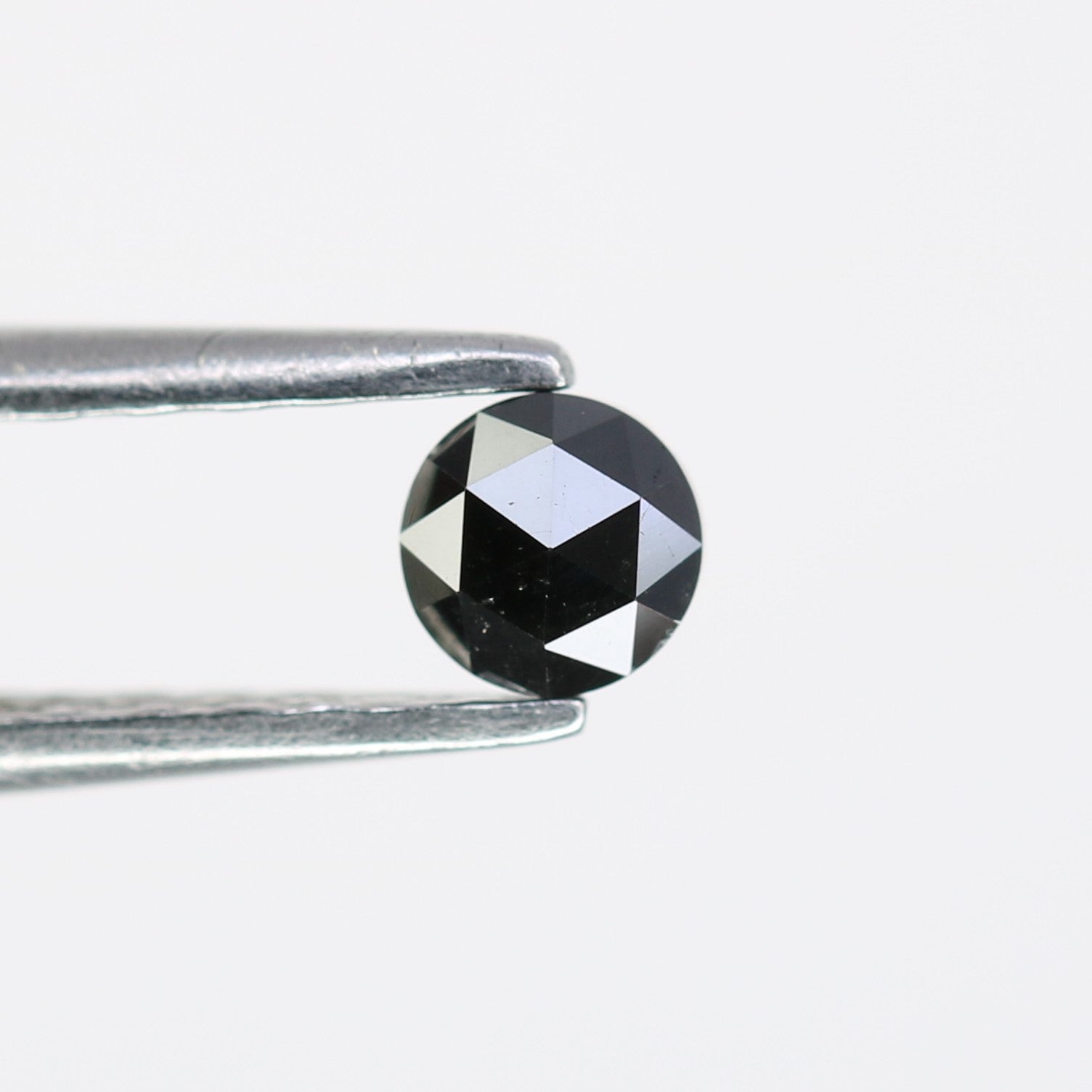 0.22 CT Round Rose Cut Black Loose Diamond – 3.60 x 1.80 MM, Ideal for Engagement Rings - JayKrishna Diamond