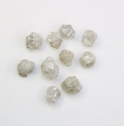 5.79 CT Irregular Cut Grey Rough Diamond For Engagement Ring - JayKrishna Diamond