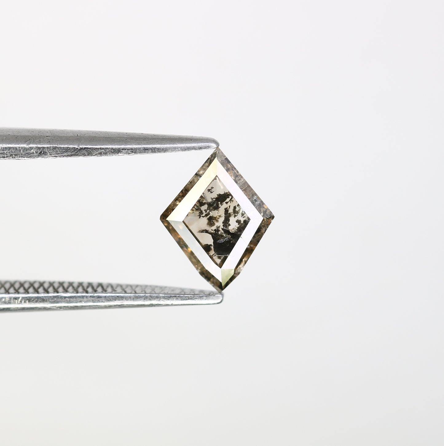 0.68 CT Polished Kite Shape Salt and Pepper Diamond For Proposal Ring - JayKrishna Diamond