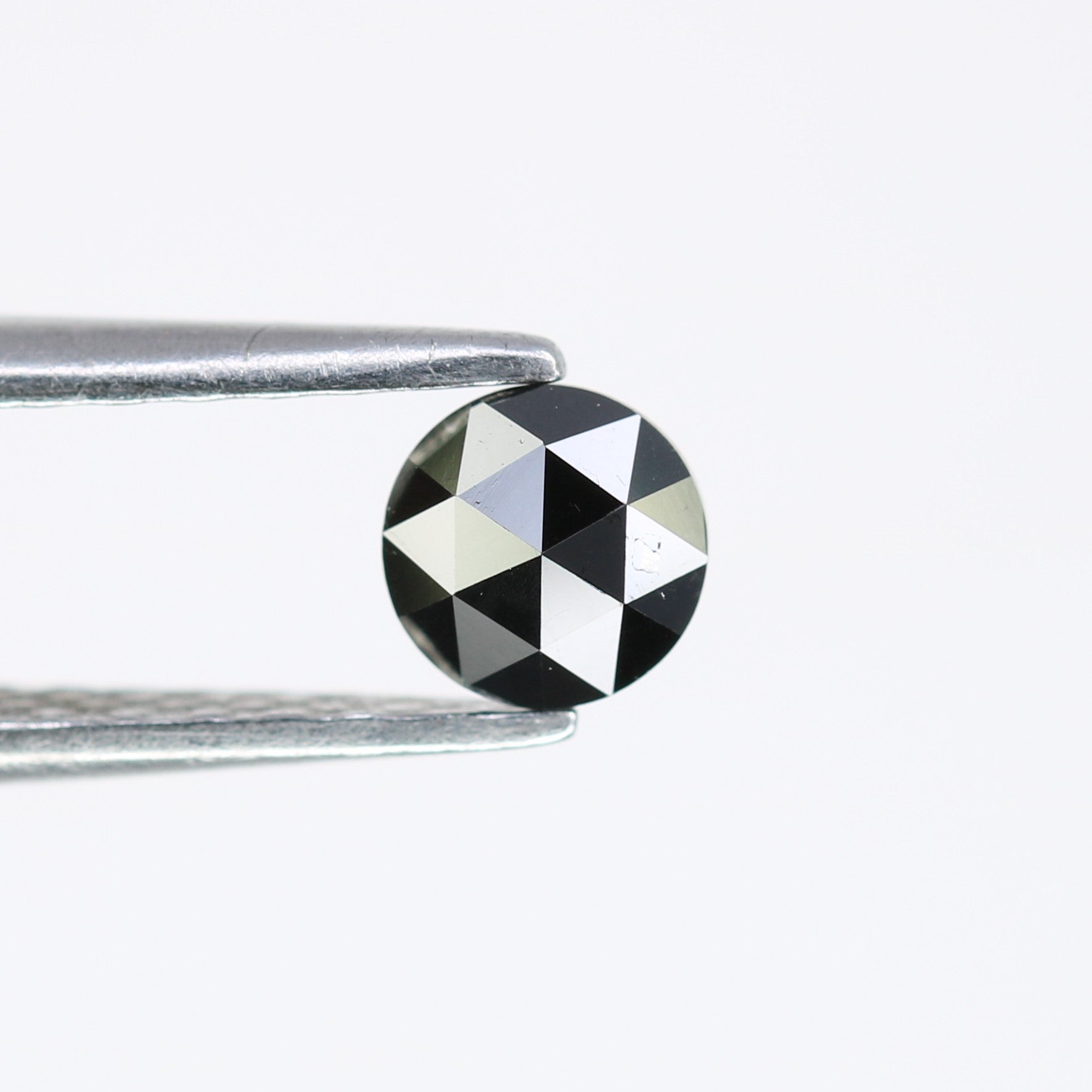 Elegant 0.34 CT Round Rose Cut Black Diamond | Perfect for Engagement Rings | Unique Gemstone - JayKrishna Diamond