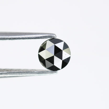 Elegant 0.34 CT Round Rose Cut Black Diamond | Perfect for Engagement Rings | Unique Gemstone - JayKrishna Diamond