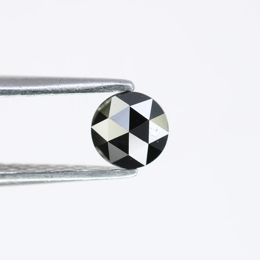 Elegant 0.34 CT Round Rose Cut Black Diamond | Perfect for Engagement Rings | Unique Gemstone - JayKrishna Diamond