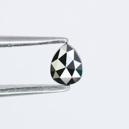 0.14 CT Pear Shape Black Natural Salt and Pepper Diamond for Engagement Rings, Custom Jewelry, and Stylish Bracelets - JayKrishna Diamond