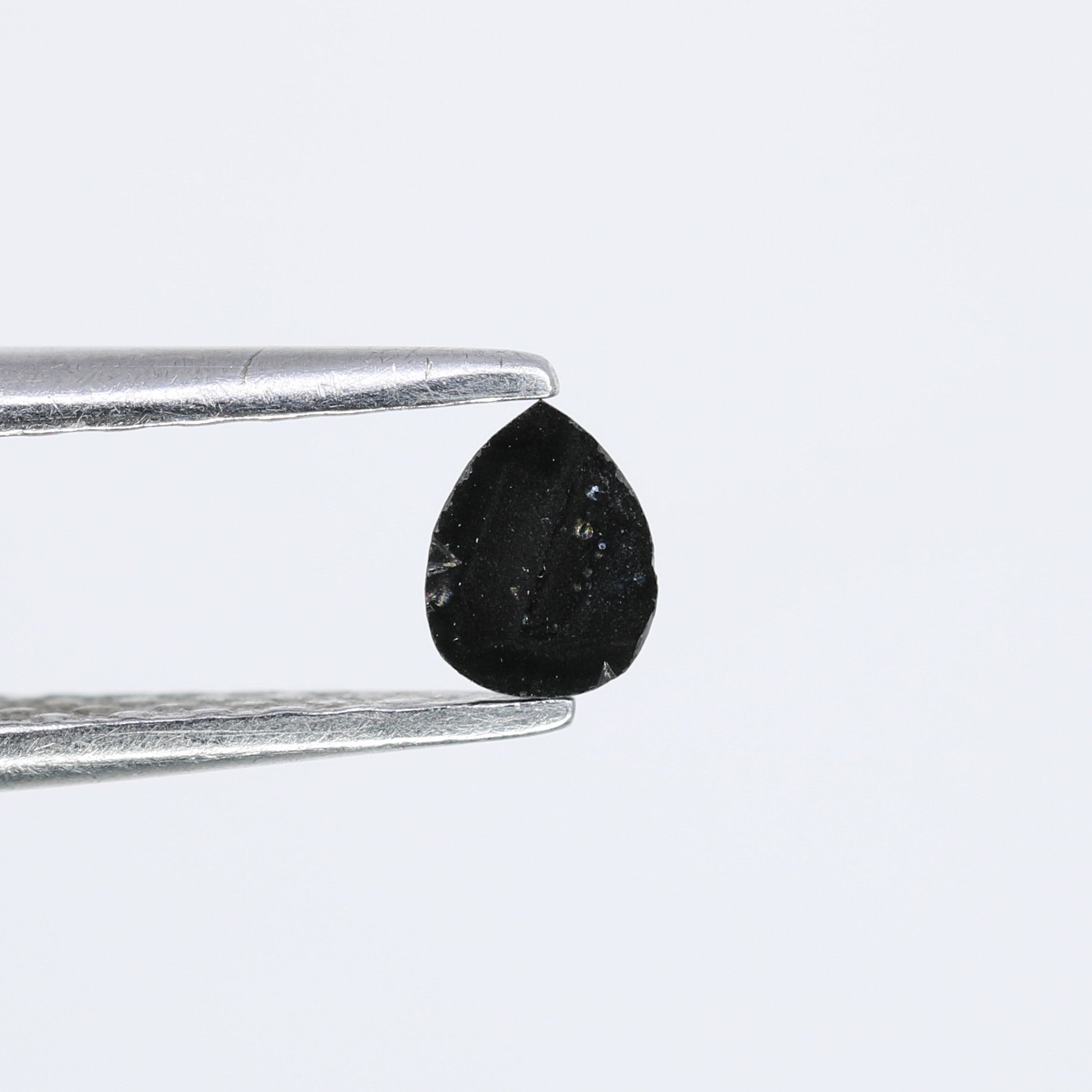 0.14 CT Pear Shape Black Natural Salt and Pepper Diamond for Engagement Rings, Custom Jewelry, and Stylish Bracelets - JayKrishna Diamond