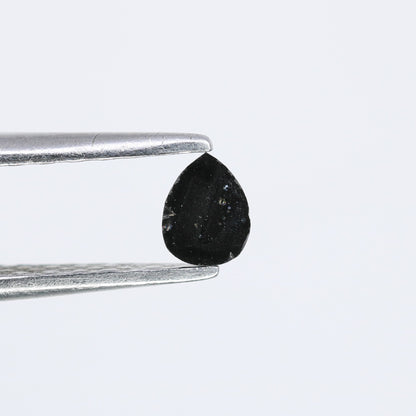 0.14 CT Pear Shape Black Natural Salt and Pepper Diamond for Engagement Rings, Custom Jewelry, and Stylish Bracelets - JayKrishna Diamond