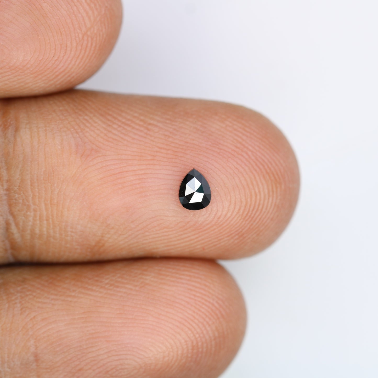 0.14 CT Pear Shape Black Natural Salt and Pepper Diamond for Engagement Rings, Custom Jewelry, and Stylish Bracelets - JayKrishna Diamond
