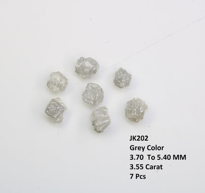3.55 CT Rough Grey Uncut Raw Diamond For Engagement Ring - JayKrishna Diamond