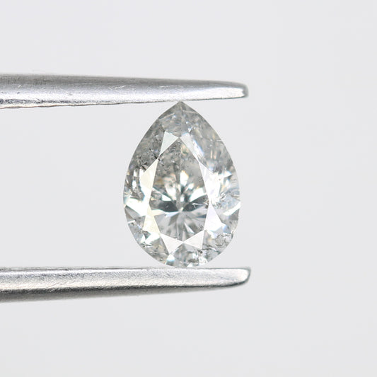 Unique 0.42 CT Pear Cut Salt & Pepper Diamond | Perfect for Engagement Rings - JayKrishna Diamond