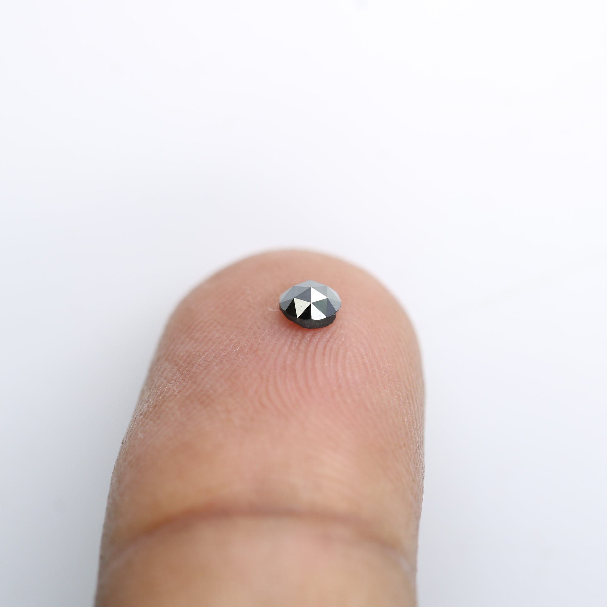 0.19 CT Black Round Rose Cut Loose Diamond - 3.50 x 1.70 MM - Ideal for Engagement Rings, Necklaces, Promise Rings, Earrings, and Anniversary Gifts - JayKrishna Diamond