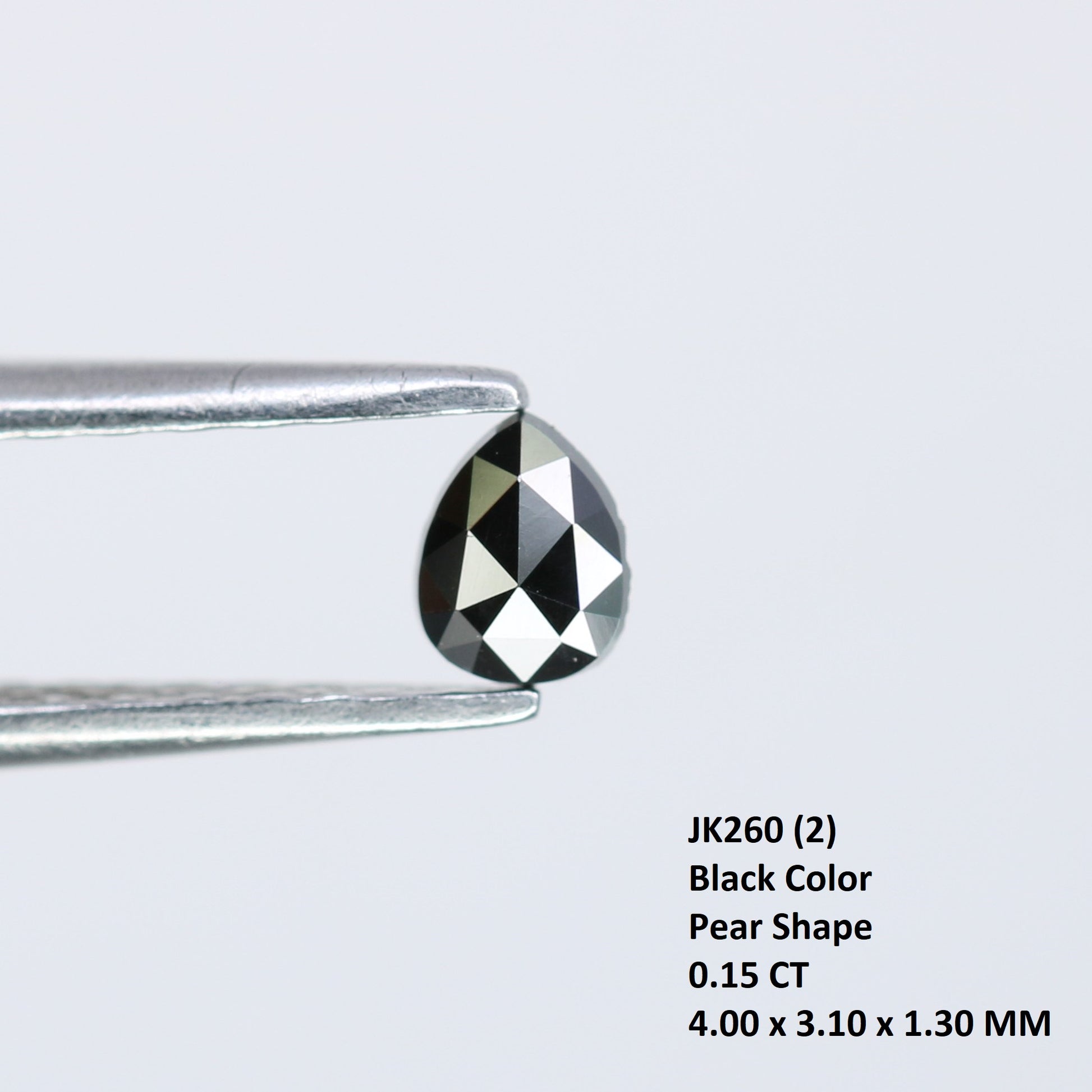 Black Pear Shape Loose Diamond For Ring| Neckless| any jewellry - JayKrishna Diamond