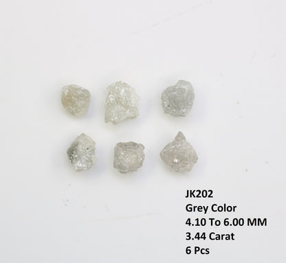 3.44 CT Rough Grey Uncut Raw Diamond For Engagement Ring - JayKrishna Diamond
