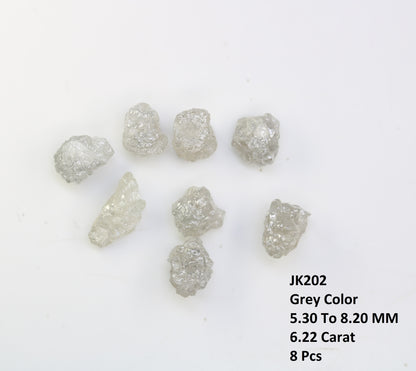 6.22 CT Raw Rough Grey Uncut Diamond For Engagement Ring - JayKrishna Diamond