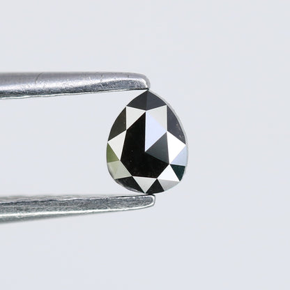 0.16 CT Pear Cut Natural Black Diamond - 4.00 MM Loose Gemstone for Unique Engagement Rings | Trendy Black Diamond Jewelry - JayKrishna Diamond