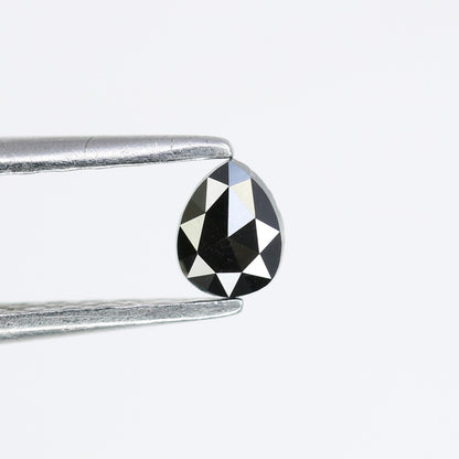 0.16 CT Pear Cut Natural Black Diamond - 4.10 MM Loose Gemstone for Custom Engagement Rings | Trendy Black Diamond Jewelry - JayKrishna Diamond