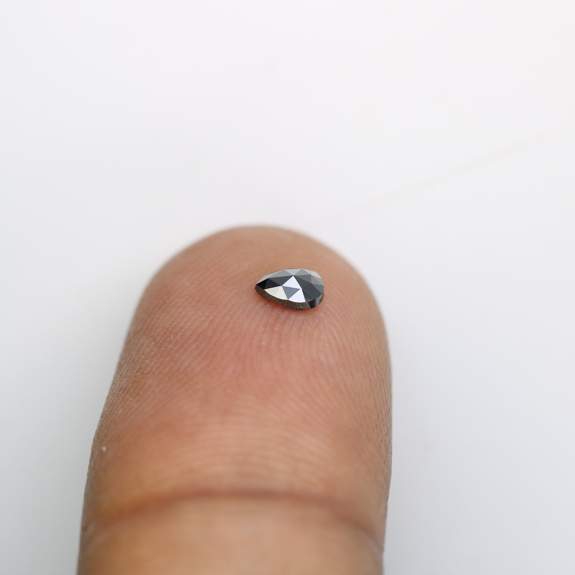 0.16 CT Pear Cut Natural Black Diamond - 4.10 MM Loose Gemstone for Custom Engagement Rings | Trendy Black Diamond Jewelry - JayKrishna Diamond