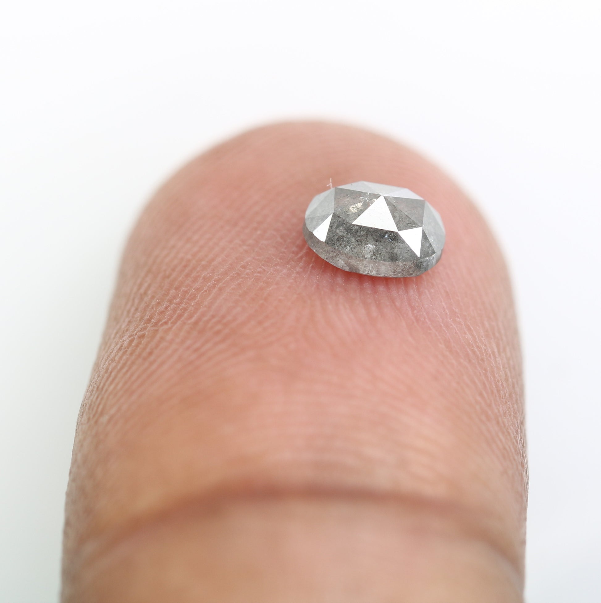 0.60 Carat Oval Salt and Pepper Diamond: Unique Gemstone for Custom Engagement Rings - JayKrishna Diamond