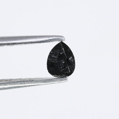 0.18 CT Black Pear Cut Loose Salt and Pepper Diamond - Ideal for Engagement Rings, Necklaces, Earrings, and Custom Jewelry - JayKrishna Diamond