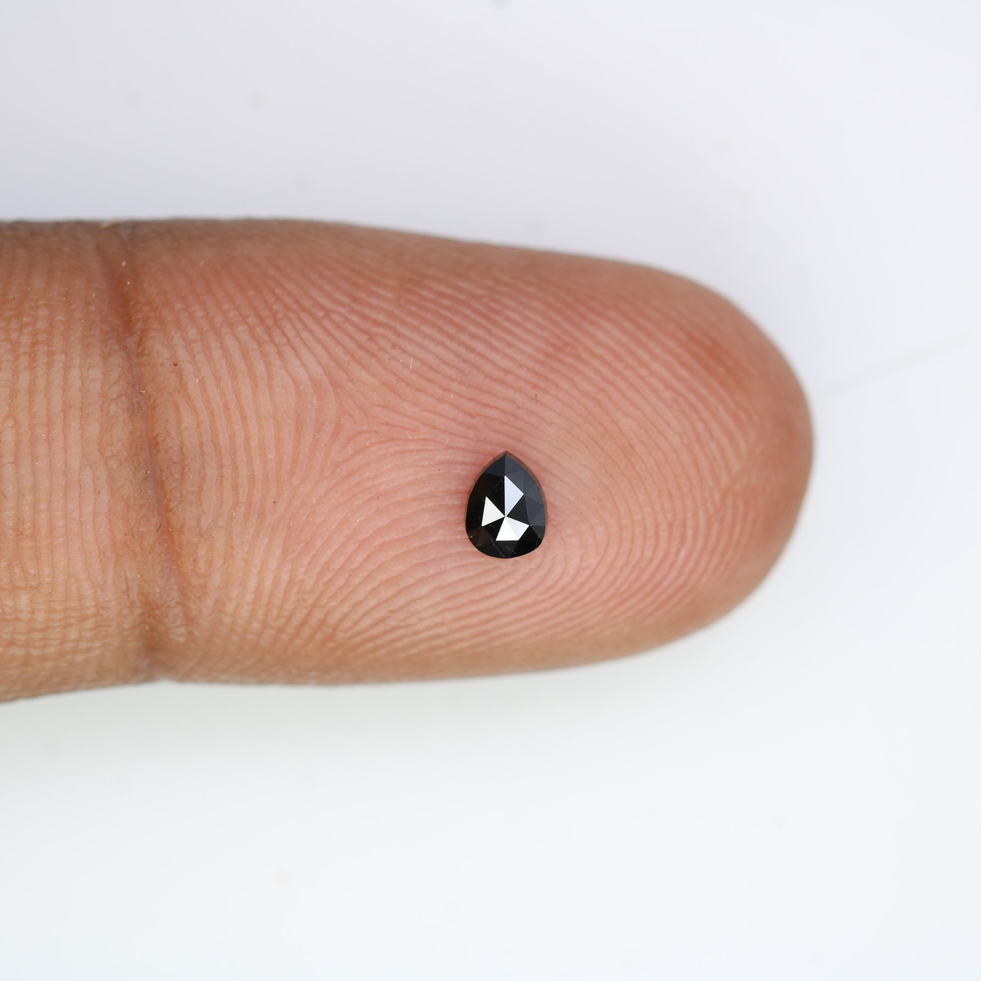 0.18 CT Black Pear Cut Loose Salt and Pepper Diamond - Ideal for Engagement Rings, Necklaces, Earrings, and Custom Jewelry - JayKrishna Diamond