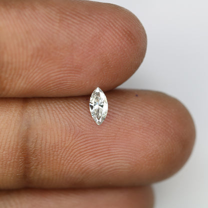 0.19 CT Marquise Shape Salt and Pepper Natural Diamond - Perfect for Engagement Rings, Necklaces, Promise Rings, Earrings, and Anniversary Gifts - JayKrishna Diamond