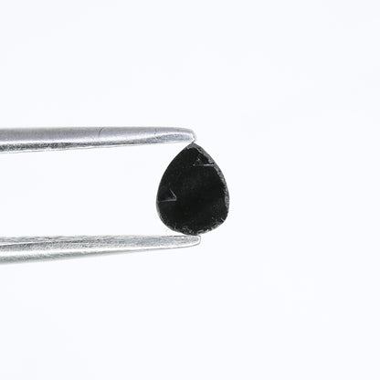 0.19 CT Pear Shape Black Loose Diamond - 4.10 MM, Perfect for Engagement Rings, Necklaces, Promise Rings, Earrings, and Anniversary Gifts - JayKrishna Diamond