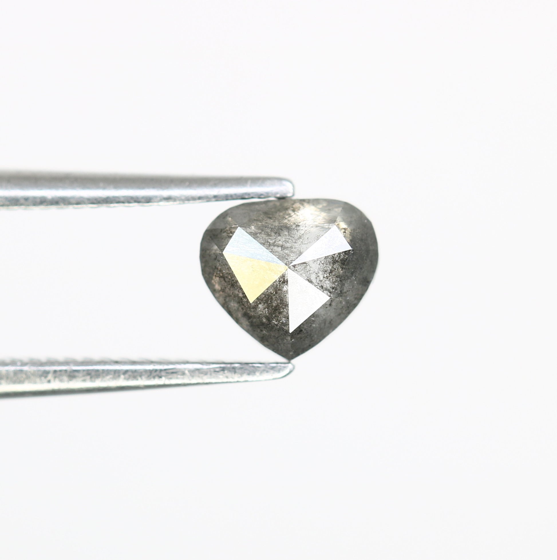 0.57 Carat Heart-Shaped Salt and Pepper Diamond – Enchanting Loose Gem for Celestial Galaxy Rings - JayKrishna Diamond