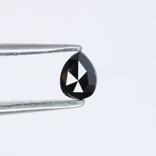 0.15 CT 4.10 x 3.10 MM Pear Cut Black Loose Natural Diamond – Ideal for Engagement Rings and Custom Jewelry - JayKrishna Diamond