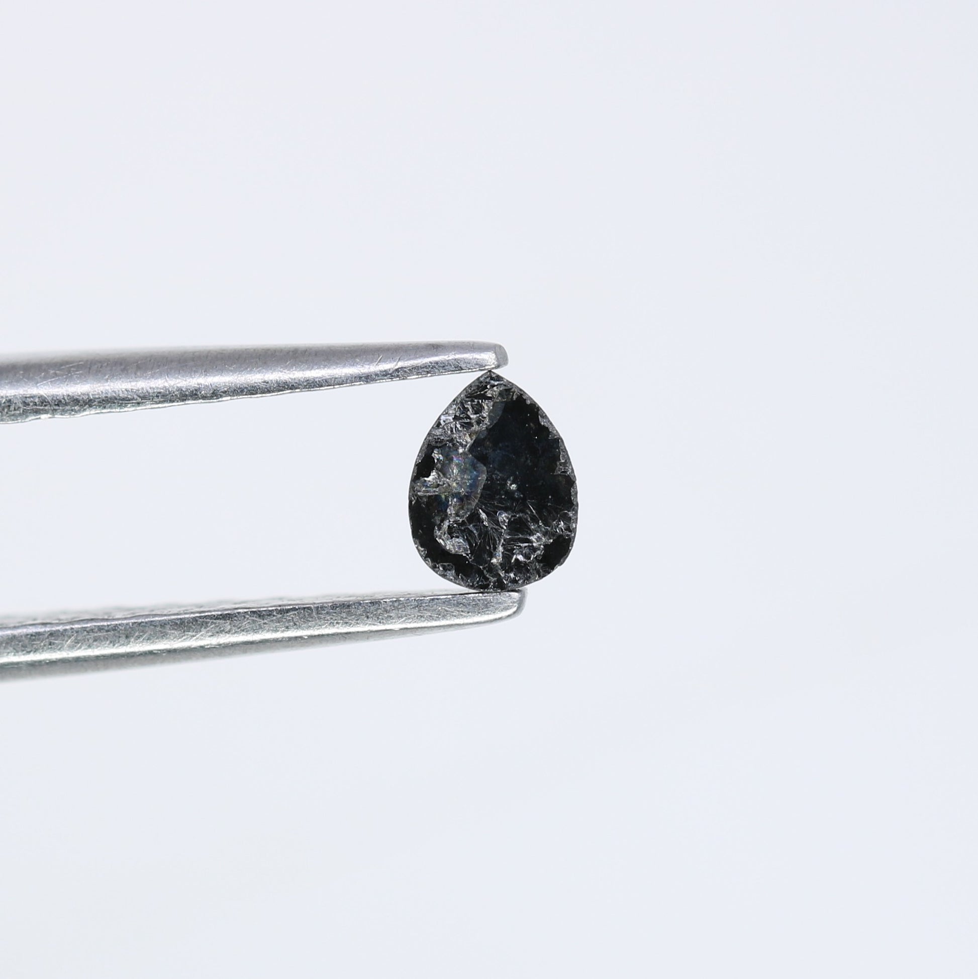 0.15 CT 4.10 x 3.10 MM Pear Cut Black Loose Natural Diamond – Ideal for Engagement Rings and Custom Jewelry - JayKrishna Diamond