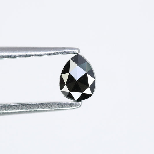0.14 CT 4.00 x 3.10 MM Loose Pear Shape Black Salt and Pepper Diamond for Engagement Rings, Necklaces and Stylish Bracelets - JayKrishna Diamond