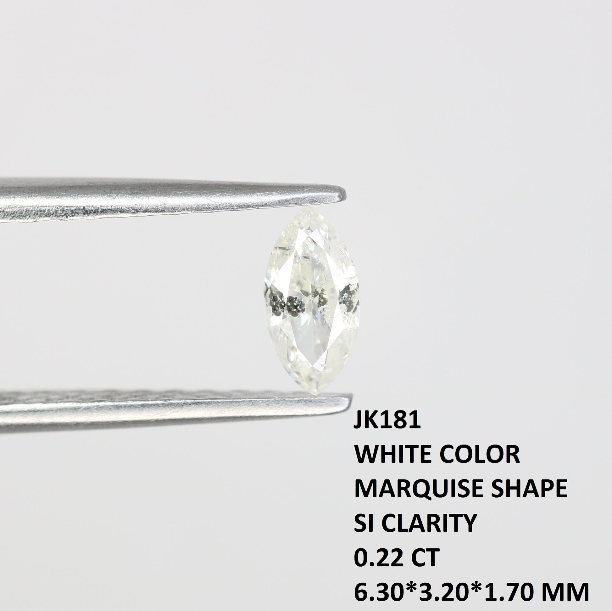 0.22 CT White Marquise Shape Loose Diamond – Perfect for Engagement Rings - JayKrishna Diamond
