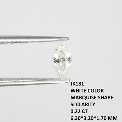 0.22 CT White Marquise Shape Loose Diamond – Perfect for Engagement Rings - JayKrishna Diamond