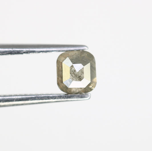 0.51 Carat 4.20 MM Asscher Shape Natural Salt And Pepper Diamond For Galaxy Ring. - JayKrishna Diamond