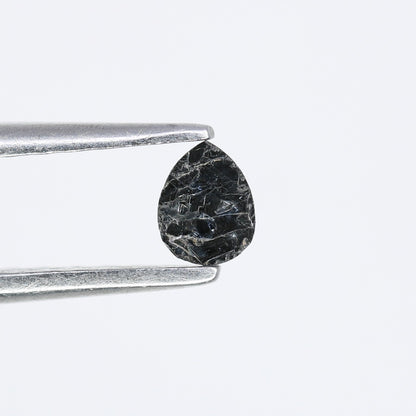 0.14 CT 4.00 x 3.20 MM Loose Pear Shape Black Salt and Pepper Diamond for Engagement Rings, Custom Jewelry and Chic Bracelets - JayKrishna Diamond