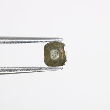 0.51 Carat 4.20 MM Asscher Shape Natural Salt And Pepper Diamond For Galaxy Ring. - JayKrishna Diamond