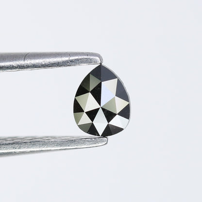 0.12 CT Black Pear Shape Loose Natural Salt and Pepper Diamond for Engagement Rings, Custom Jewelry and Stylish Bracelets - JayKrishna Diamond