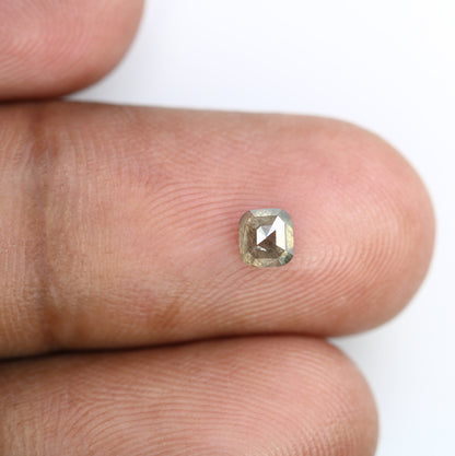 0.51 Carat 4.20 MM Asscher Shape Natural Salt And Pepper Diamond For Galaxy Ring. - JayKrishna Diamond
