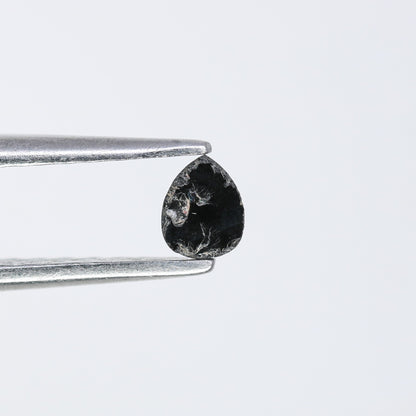 0.12 CT Black Pear Shape Loose Natural Salt and Pepper Diamond for Engagement Rings, Custom Jewelry and Stylish Bracelets - JayKrishna Diamond