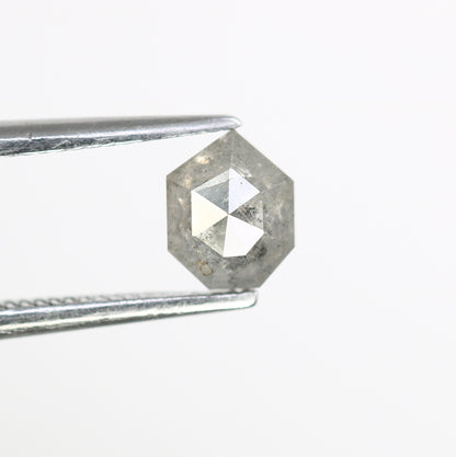 0.65 Carat Natural Salt and Pepper Geometric Shape Diamond (5.60 MM) for Wedding Ring - Unique Gemstone for Custom Bridal Jewelry - JayKrishna Diamond