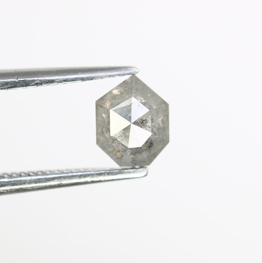 0.65 Carat Natural Salt and Pepper Geometric Shape Diamond (5.60 MM) for Wedding Ring - Unique Gemstone for Custom Bridal Jewelry - JayKrishna Diamond