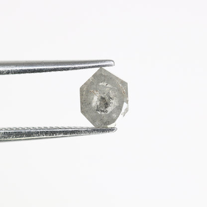 0.65 Carat Natural Salt and Pepper Geometric Shape Diamond (5.60 MM) for Wedding Ring - Unique Gemstone for Custom Bridal Jewelry - JayKrishna Diamond