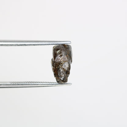 2.58 CT Rough Raw Uncut Dark Brown Diamond For Engagement Ring - JayKrishna Diamond