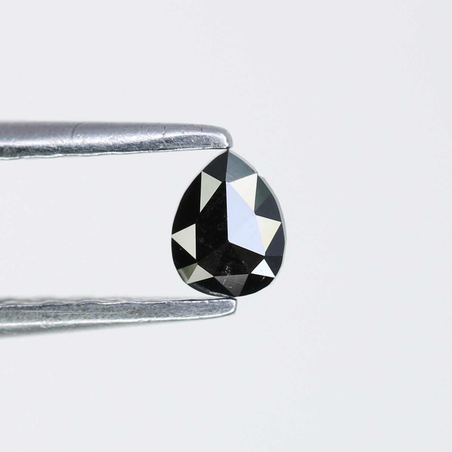 0.14 CT Natural Black Pear Shape Salt and Pepper Diamond for Engagement Rings, Custom Jewelry, and Stylish Bracelets - JayKrishna Diamond