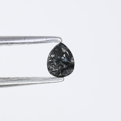 0.14 CT Natural Black Pear Shape Salt and Pepper Diamond for Engagement Rings, Custom Jewelry, and Stylish Bracelets - JayKrishna Diamond