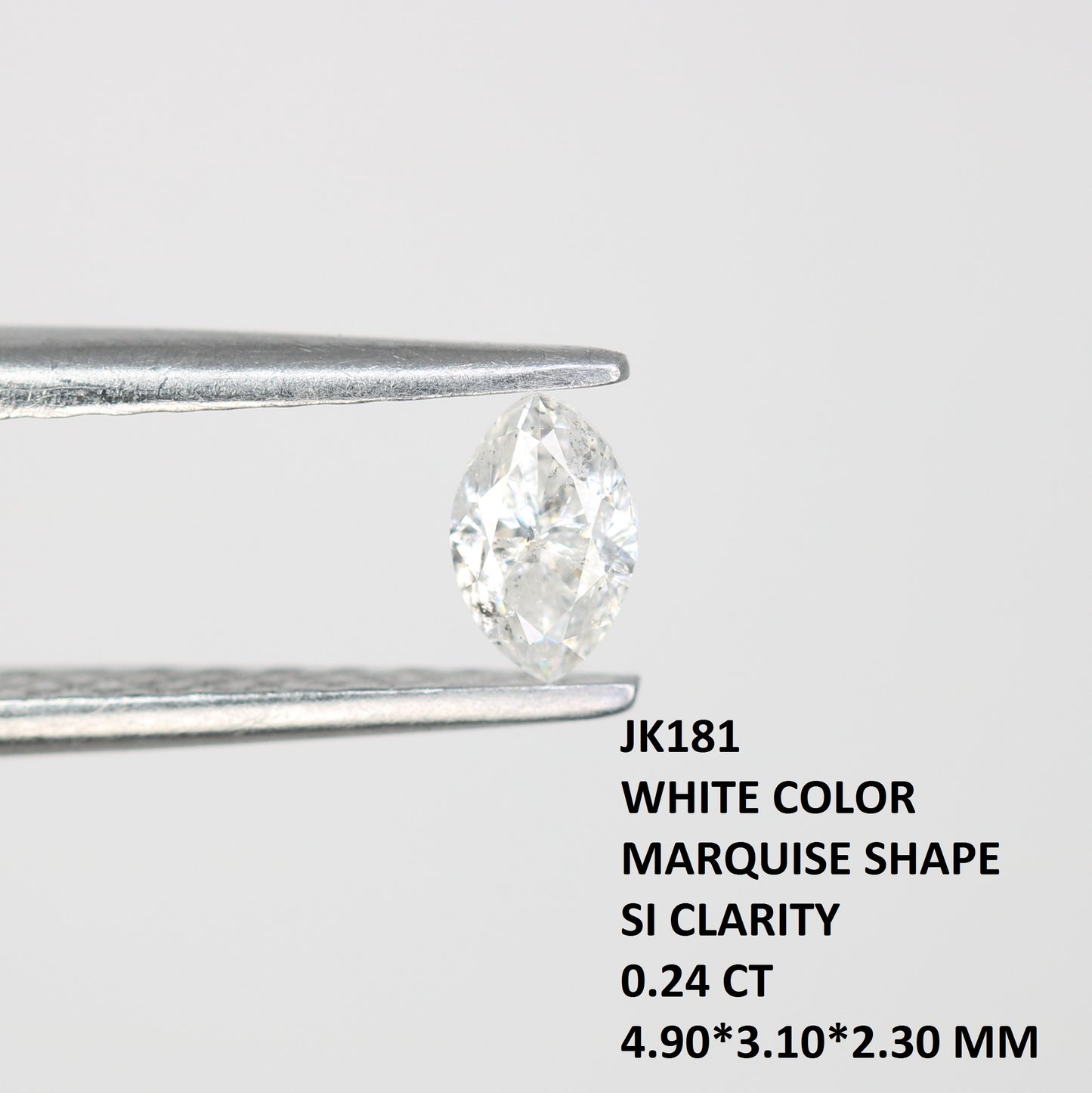 0.24 CT White Marquise Shape Loose Diamond – Perfect for Engagement Rings | Elegant Marquise Diamond Jewelry - JayKrishna Diamond