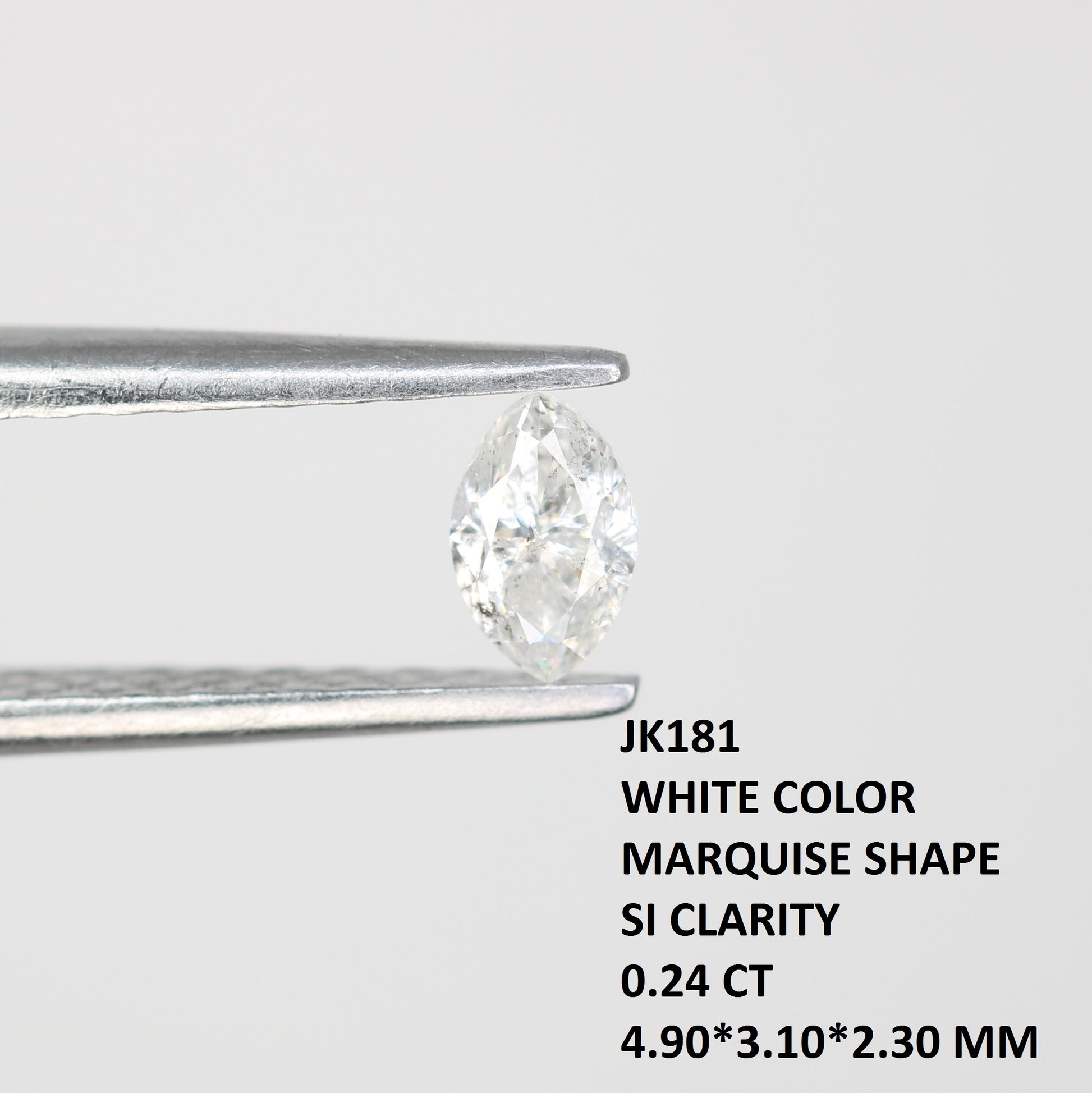 0.24 CT White Marquise Shape Loose Diamond – Perfect for Engagement Rings | Elegant Marquise Diamond Jewelry - JayKrishna Diamond