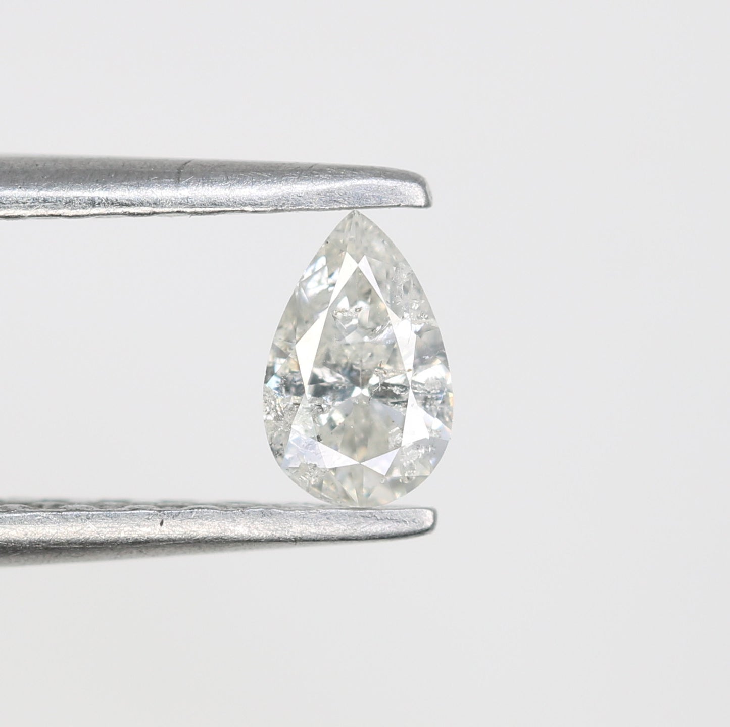 0.22 CT Pear Cut Natural White Loose Diamond – Ideal for Engagement Rings - JayKrishna Diamond