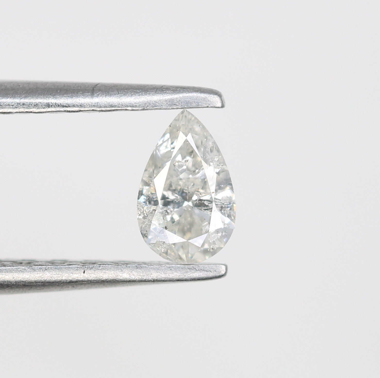 0.22 CT Pear Cut Natural White Loose Diamond – Ideal for Engagement Rings - JayKrishna Diamond